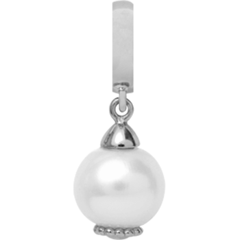 White Dream Charm fra Christina Design London Collect serie - sølv med hvid perle